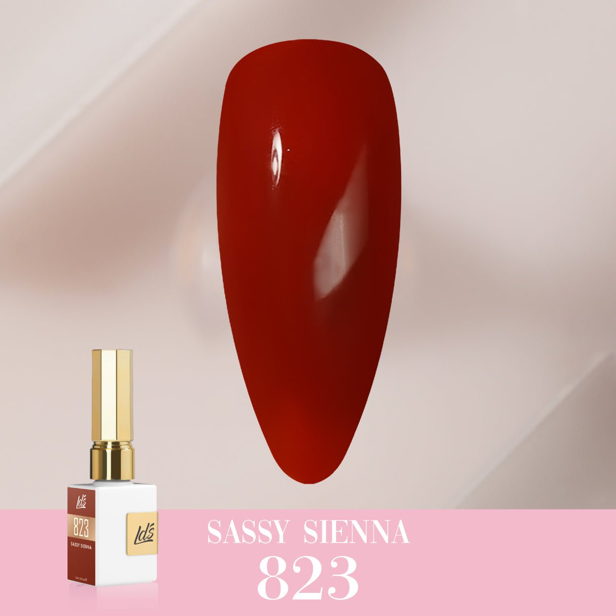 LDS Color Craze Gel Nail Polish - 823 Sassy Sienna - 0.5oz - DTK Nail Supply