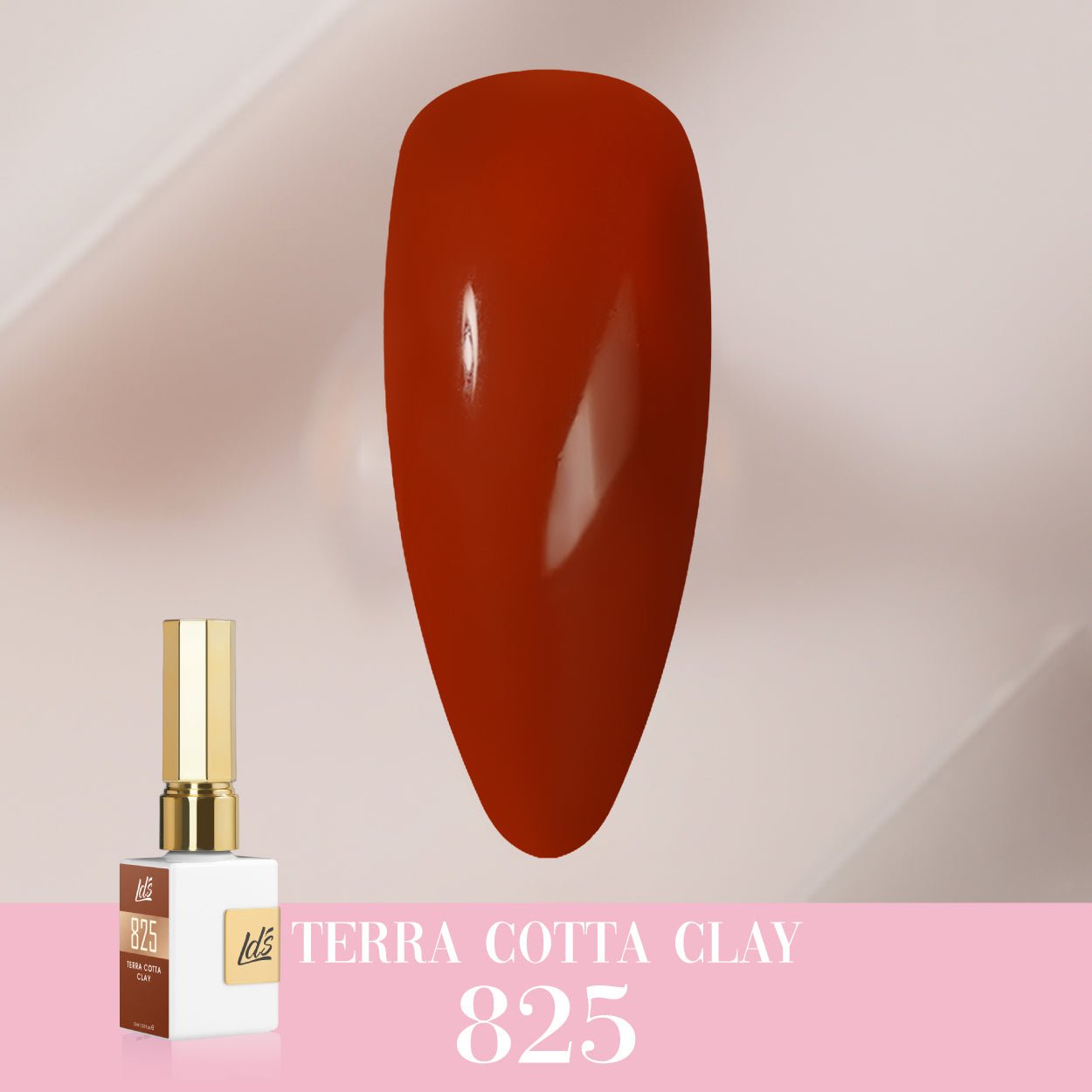 LDS Color Craze Gel Nail Polish - 825 Terra Cotta Clay - 0.5oz - DTK Nail Supply