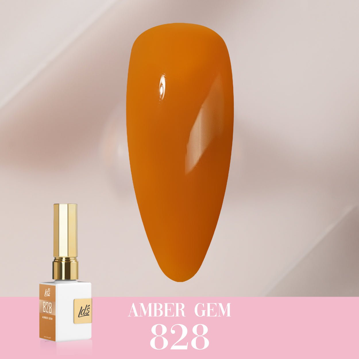 LDS Color Craze Gel Nail Polish - 828 Amber Gem - 0.5oz - DTK Nail Supply