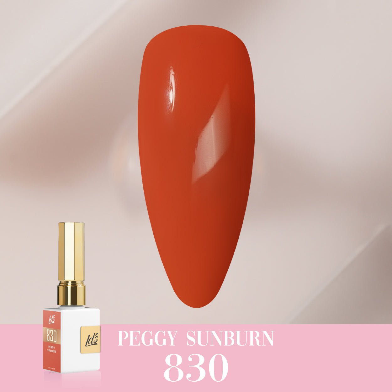 LDS Color Craze Gel Nail Polish - 830 Peggy Sunburn - 0.5oz - DTK Nail Supply