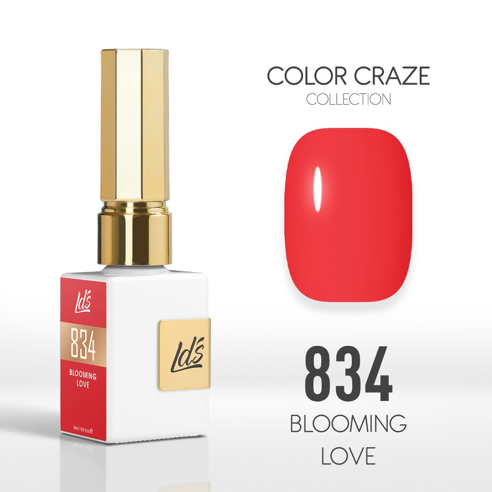 LDS Color Craze Gel Nail Polish - 834 Blooming Love - 0.5oz - DTK Nail Supply