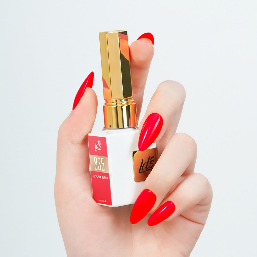 LDS Color Craze Gel Nail Polish - 835 Fuschia Flash - 0.5oz - DTK Nail Supply