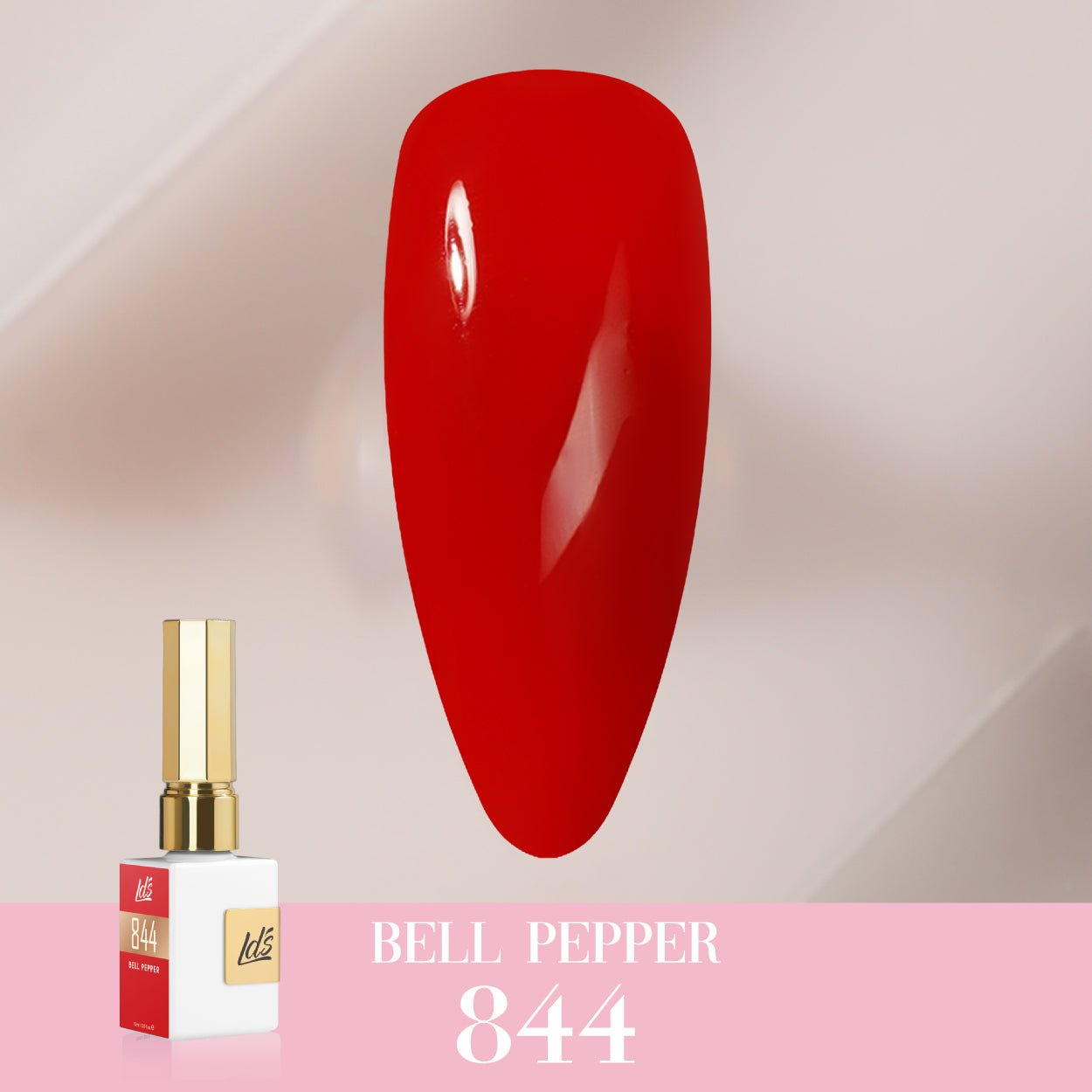 LDS Color Craze Gel Nail Polish - 844 Bell Pepper - 0.5oz - DTK Nail Supply