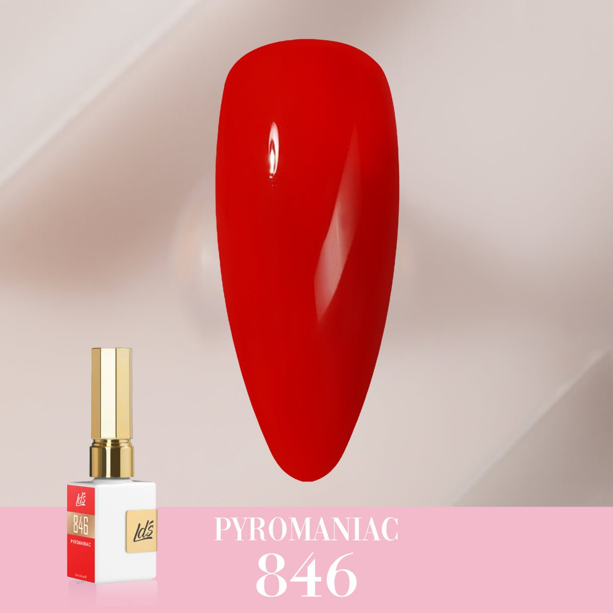 LDS Color Craze Gel Nail Polish - 846 Pyromaniac - 0.5oz - DTK Nail Supply
