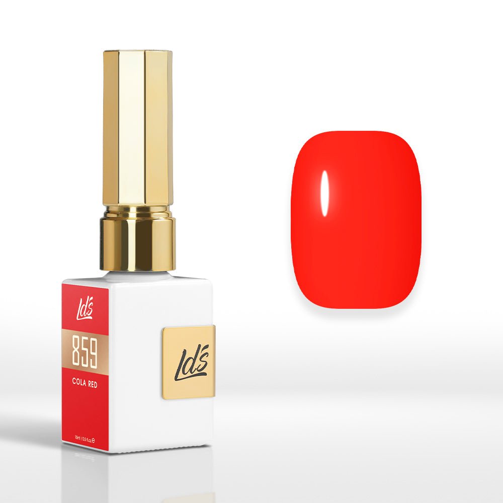 LDS Color Craze Gel Nail Polish - 859 Cola Red - 0.5oz - DTK Nail Supply