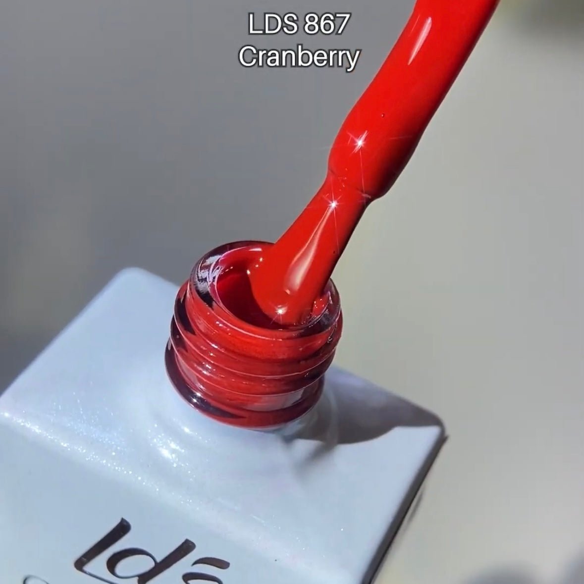 LDS Color Craze Gel Nail Polish - 867 Cranberry - 0.5oz - DTK Nail Supply