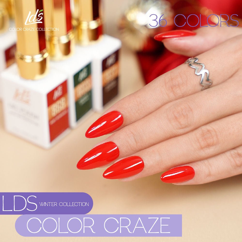 LDS Color Craze Gel Nail Polish - 867 Cranberry - 0.5oz - DTK Nail Supply
