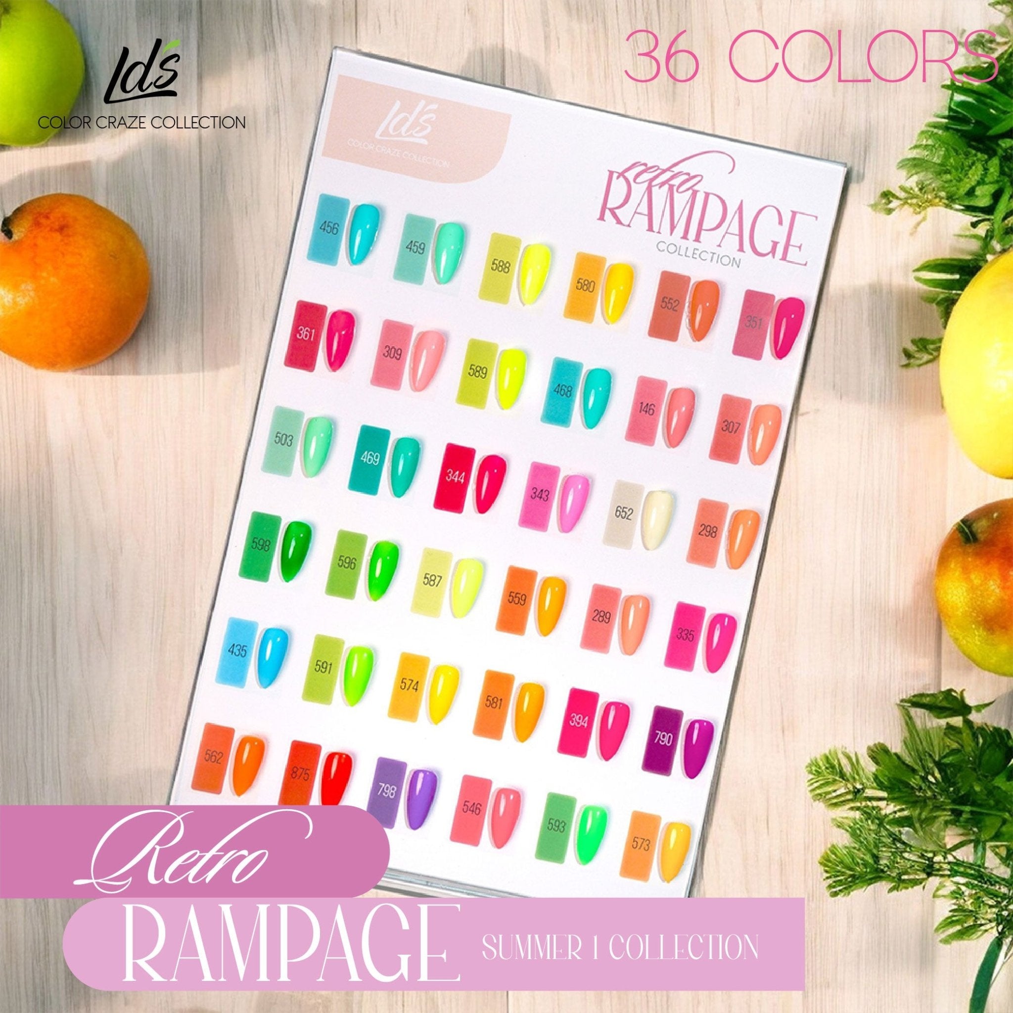 LDS Color Craze Gel Nail Polish - 875 Bossa Nova - 0.5oz - DTK Nail Supply