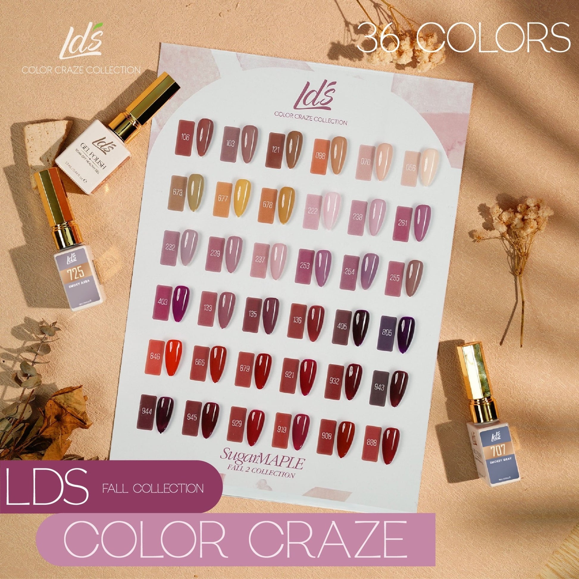 LDS Color Craze Gel Nail Polish - 879 Devil's Advocate - 0.5oz - DTK Nail Supply