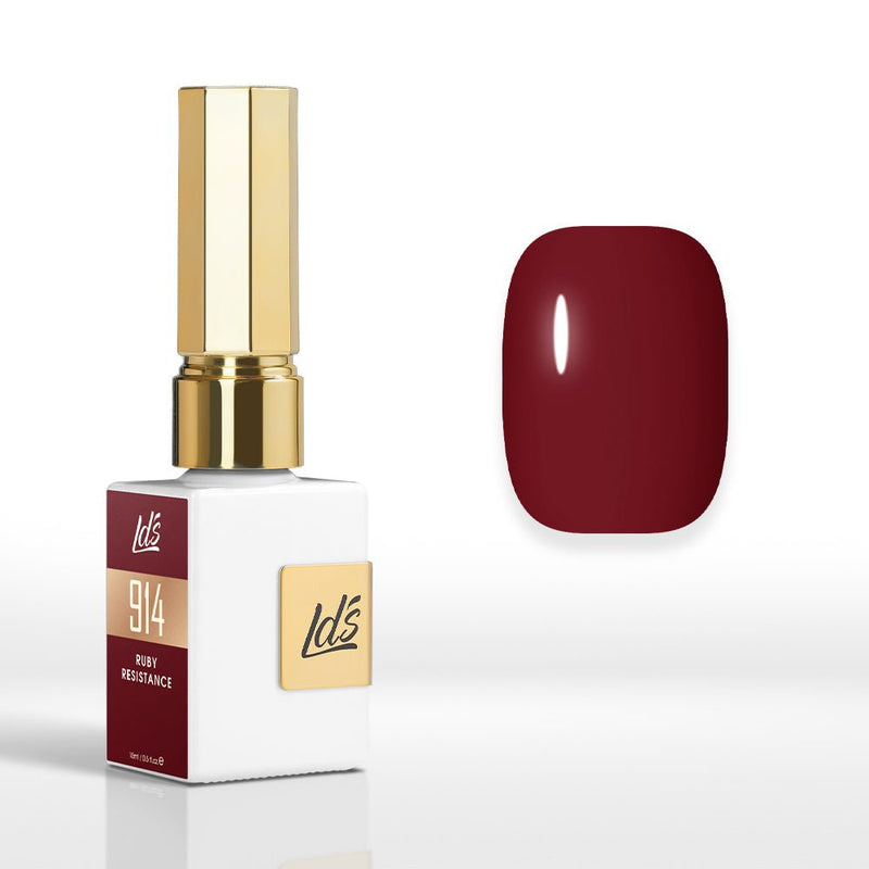 LDS Color Craze Gel Nail Polish - 914 Ruby Resistance - 0.5oz - DTK Nail Supply