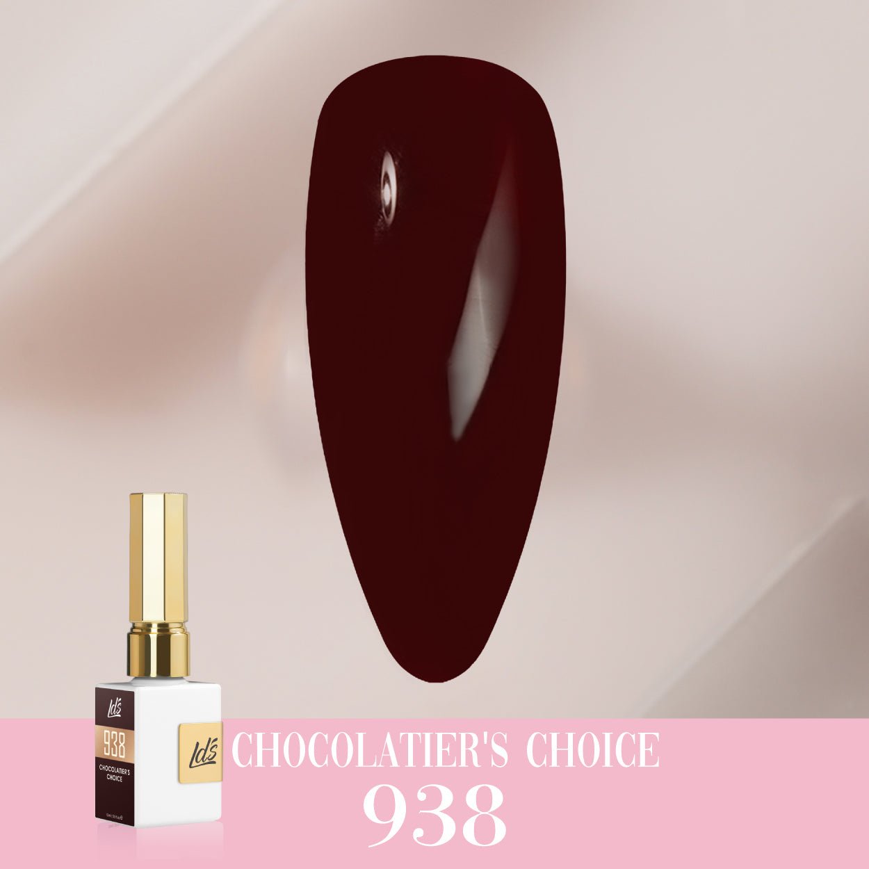 LDS Color Craze Gel Nail Polish - 938 Chocolatier's Choice - 0.5oz - DTK Nail Supply