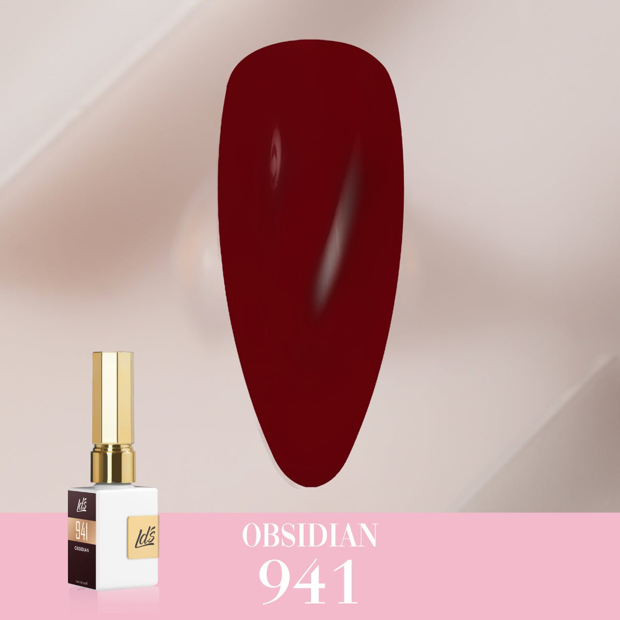 LDS Color Craze Gel Nail Polish - 941 Obsidian - 0.5oz - DTK Nail Supply