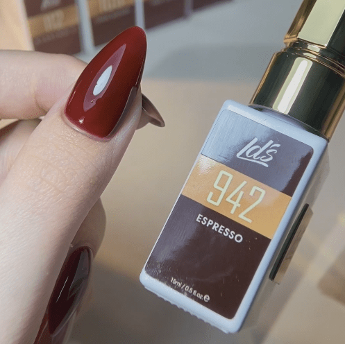 LDS Color Craze Gel Nail Polish - 942 Espresso - 0.5oz - DTK Nail Supply