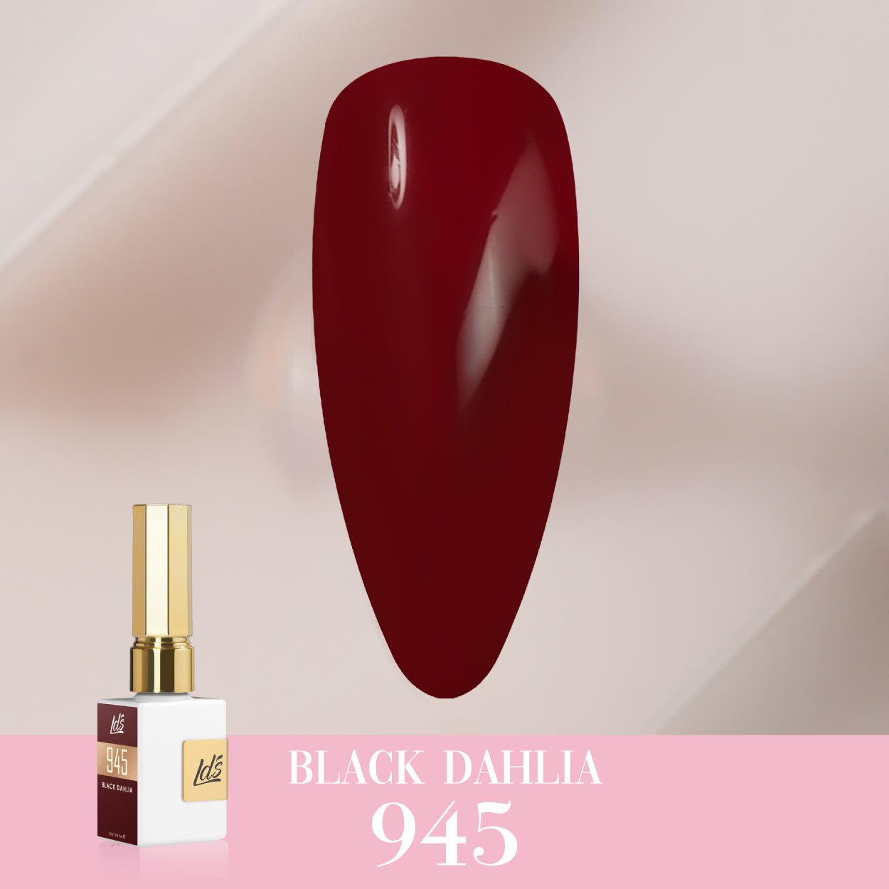 LDS Color Craze Gel Nail Polish - 945 Black Dahlia - 0.5oz - DTK Nail Supply