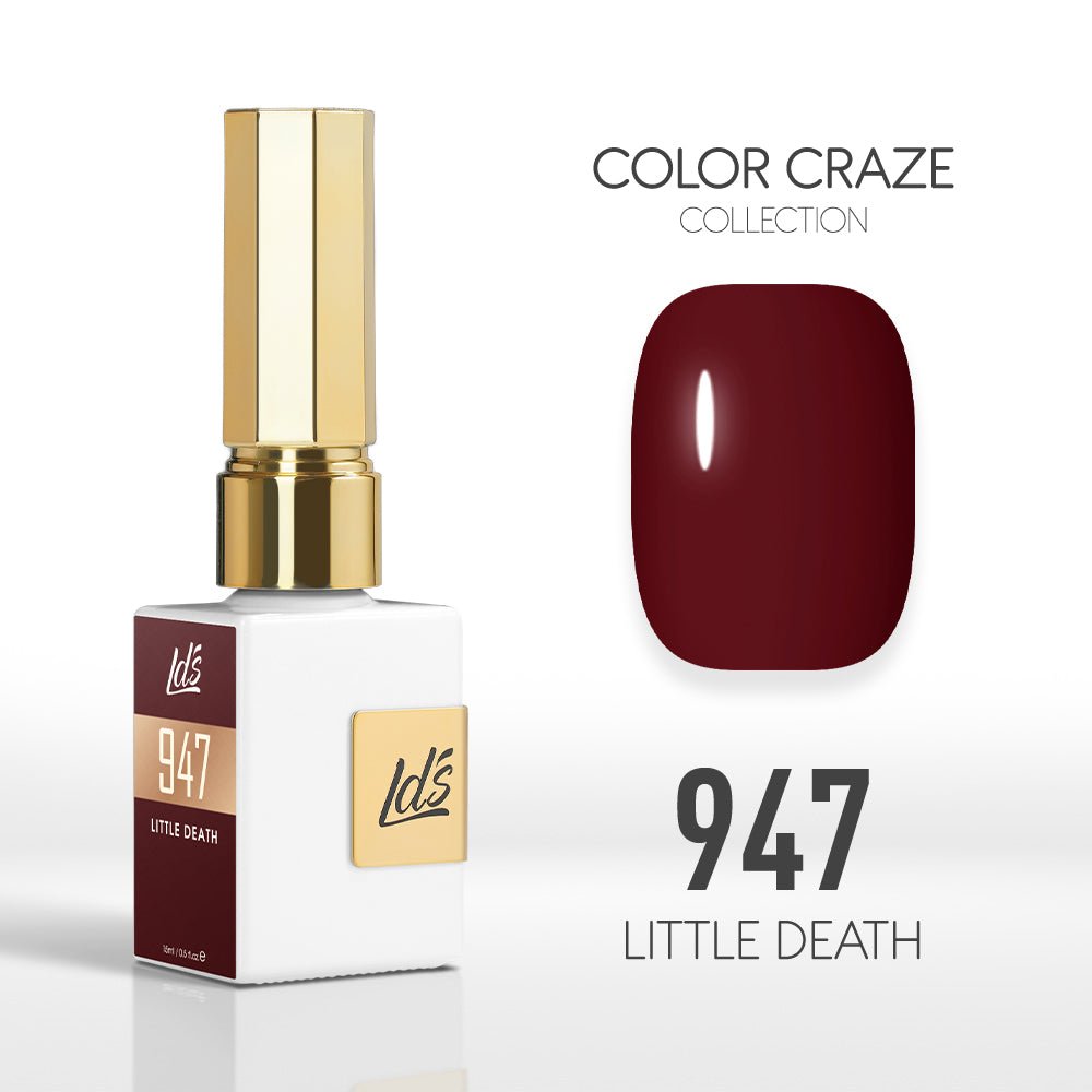 LDS Color Craze Gel Nail Polish - 947 Little Death - 0.5oz - DTK Nail Supply