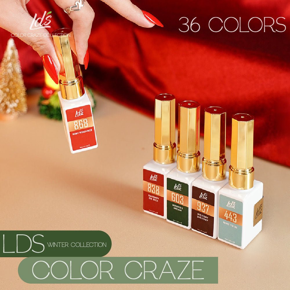 LDS Color Craze Gel Nail Polish - 951 Dancing Cabernet - 0.5oz - DTK Nail Supply