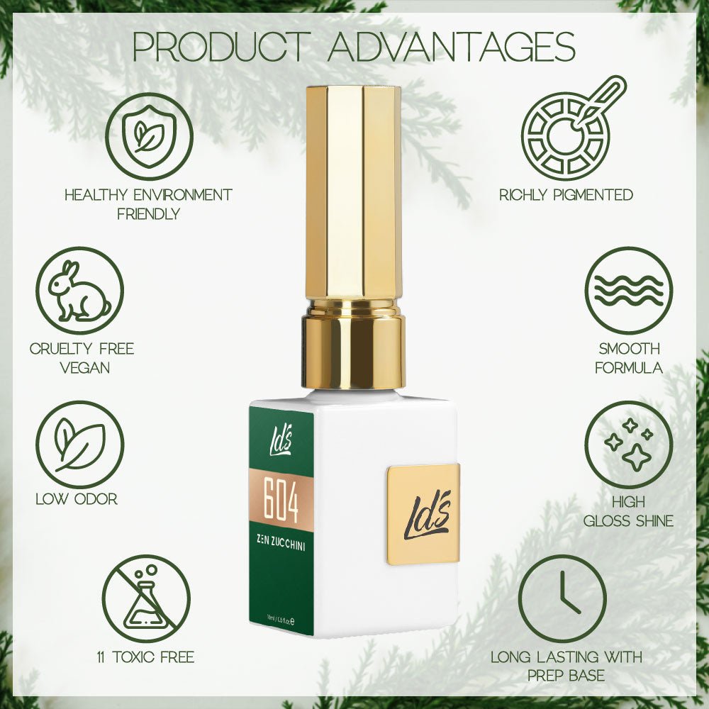 LDS Color Craze Gel Nail Polish - 951 Dancing Cabernet - 0.5oz - DTK Nail Supply