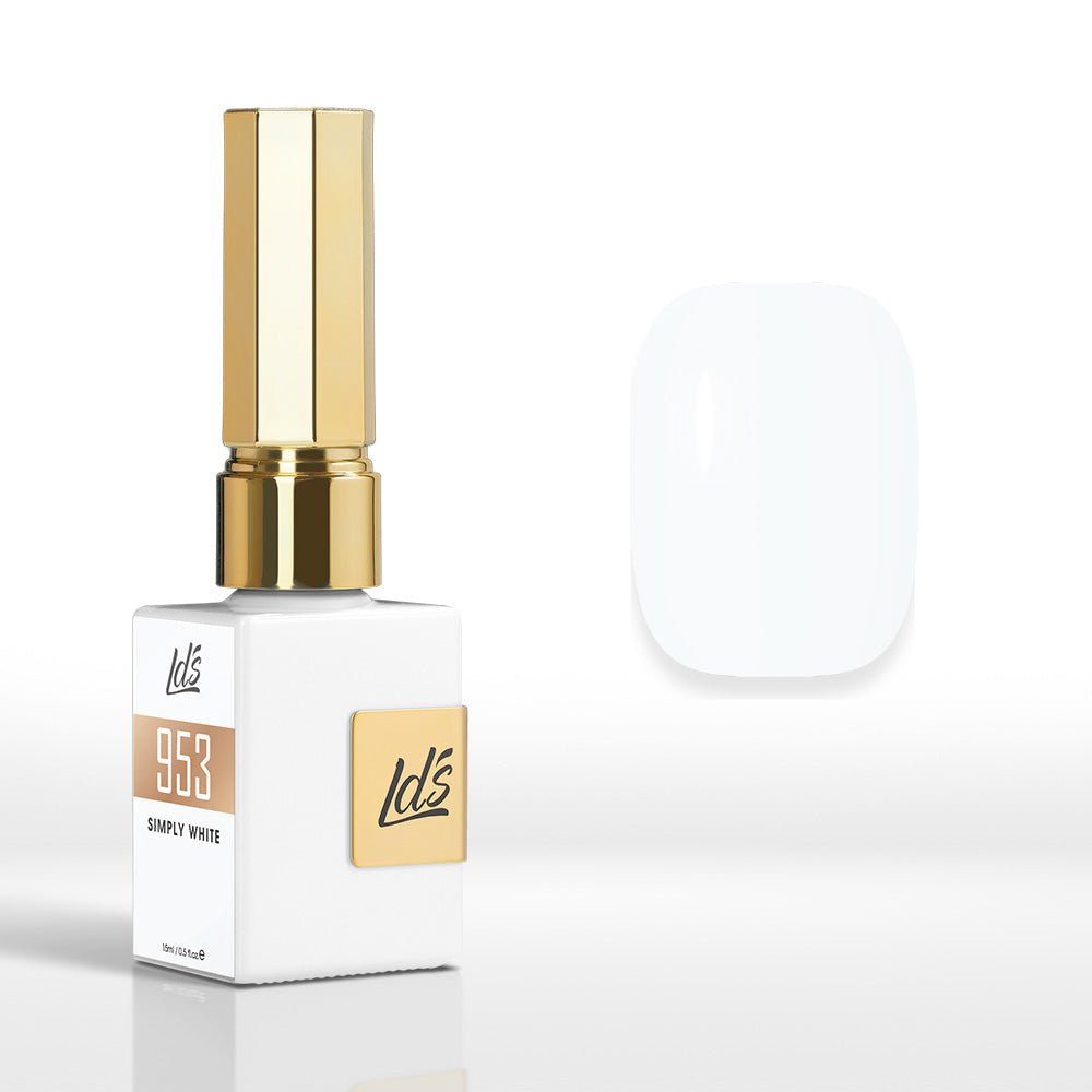 LDS Color Craze Gel Nail Polish - 953 Simply White - 0.5oz - DTK Nail Supply