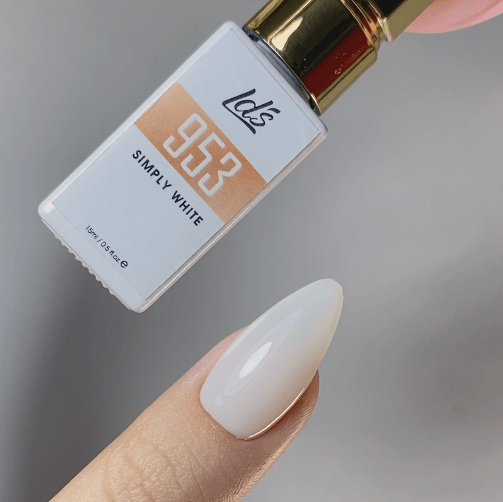 LDS Color Craze Gel Nail Polish - 953 Simply White - 0.5oz - DTK Nail Supply