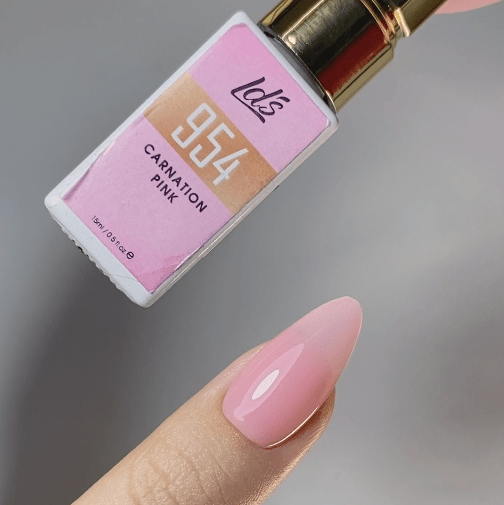 LDS Color Craze Gel Nail Polish - 954 Carnation Pink - 0.5oz - DTK Nail Supply