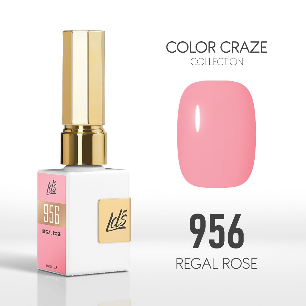 LDS Color Craze Gel Nail Polish - 956 Regal Rose - 0.5oz - DTK Nail Supply