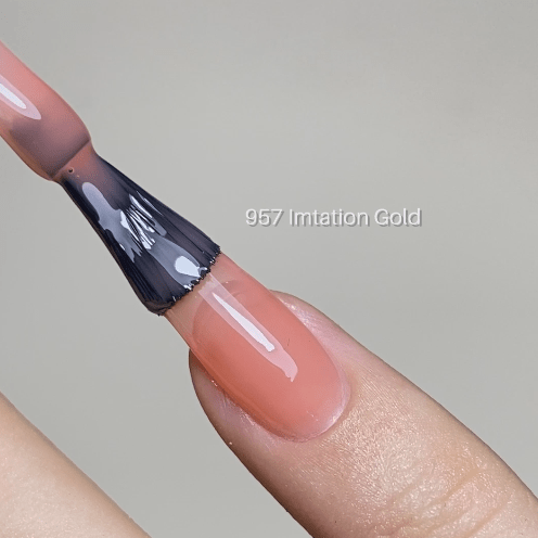 LDS Color Craze Gel Nail Polish - 957 Imtation Gold - 0.5oz - DTK Nail Supply