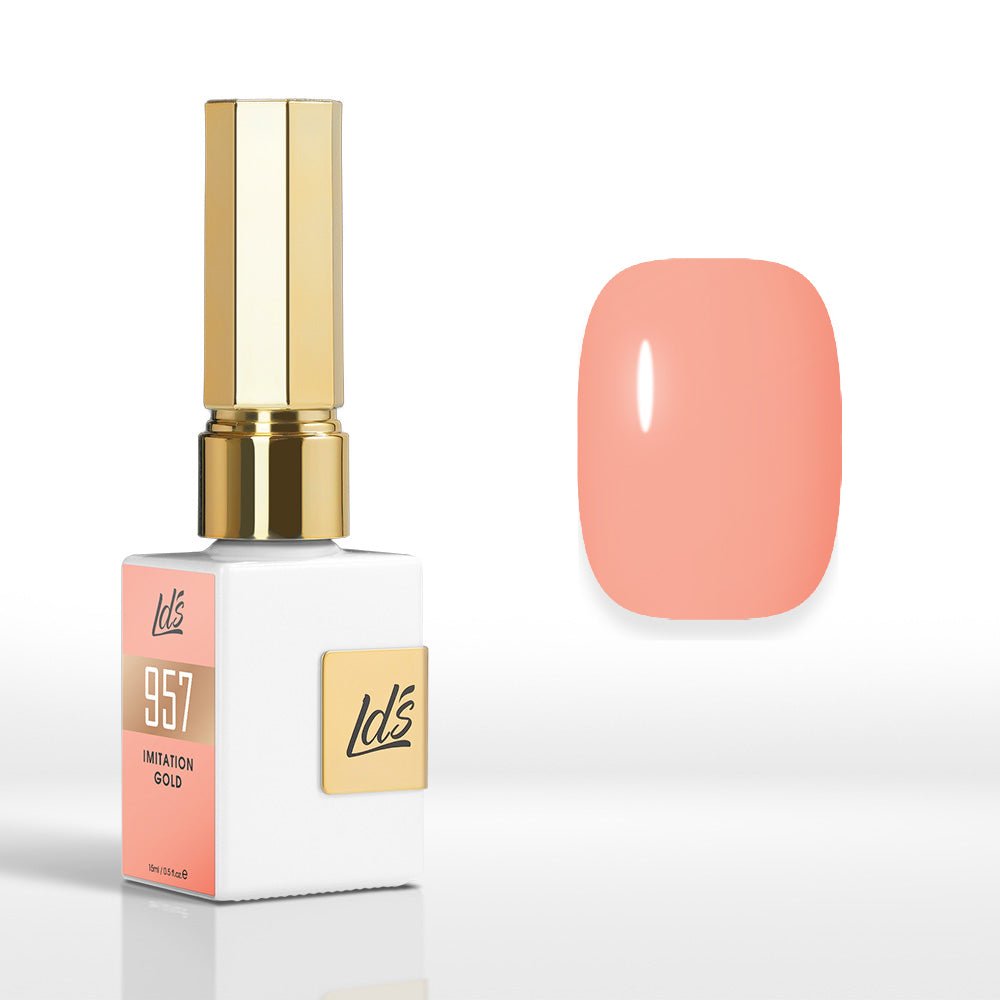 LDS Color Craze Gel Nail Polish - 957 Imtation Gold - 0.5oz - DTK Nail Supply