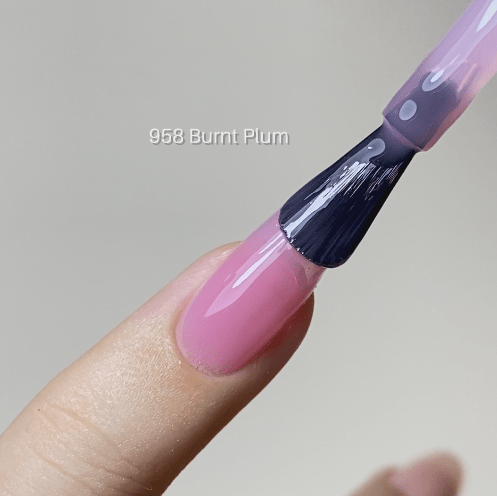 LDS Color Craze Gel Nail Polish - 958 Burnt Plum - 0.5oz - DTK Nail Supply