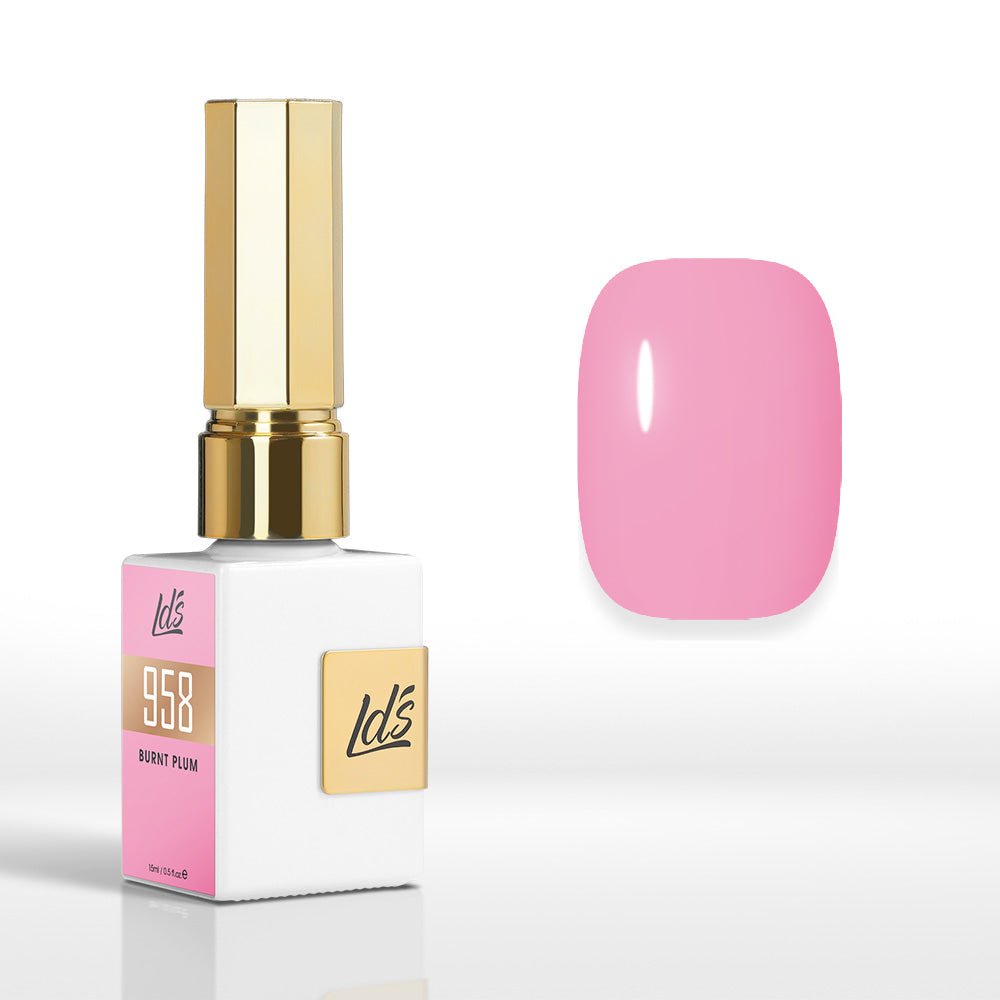 LDS Color Craze Gel Nail Polish - 958 Burnt Plum - 0.5oz - DTK Nail Supply