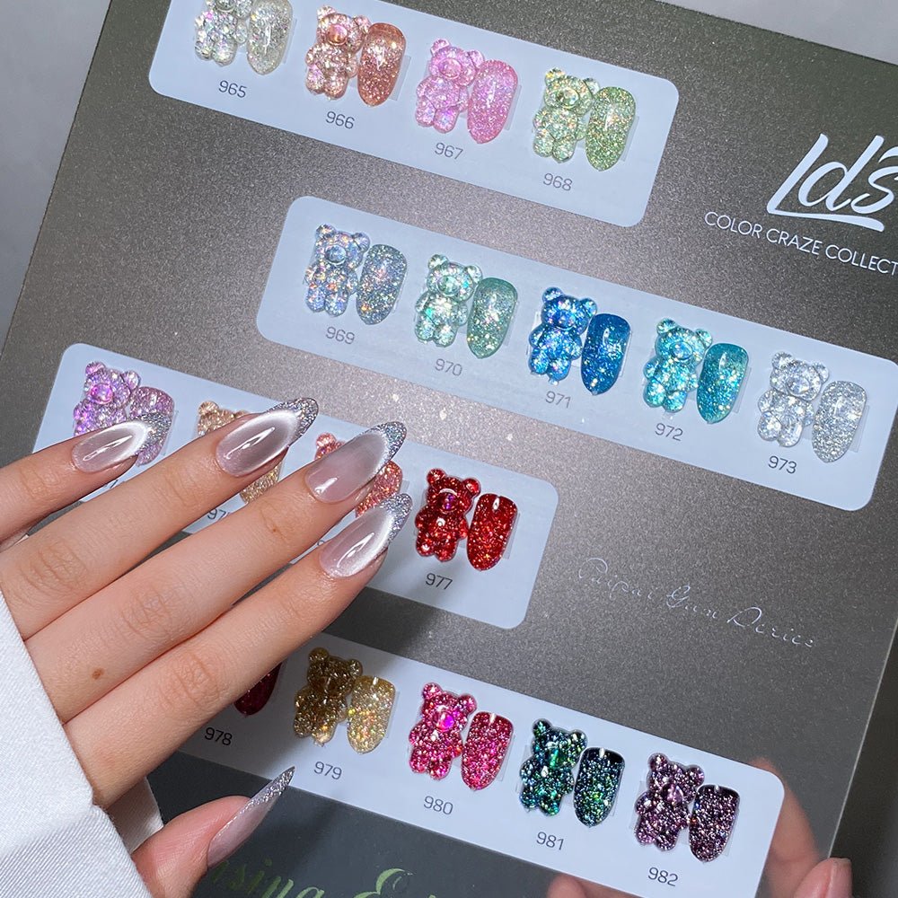 LDS Color Craze Gel Nail Polish - 969 Frostbite - 0.5oz - DTK Nail Supply