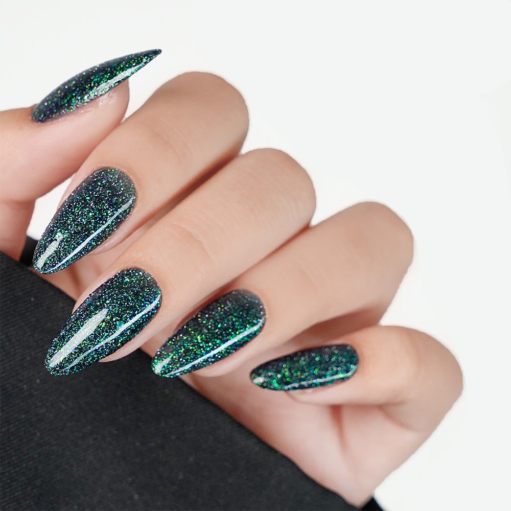 LDS Color Craze Gel Nail Polish - 981 Emerald Glamour - 0.5oz - DTK Nail Supply