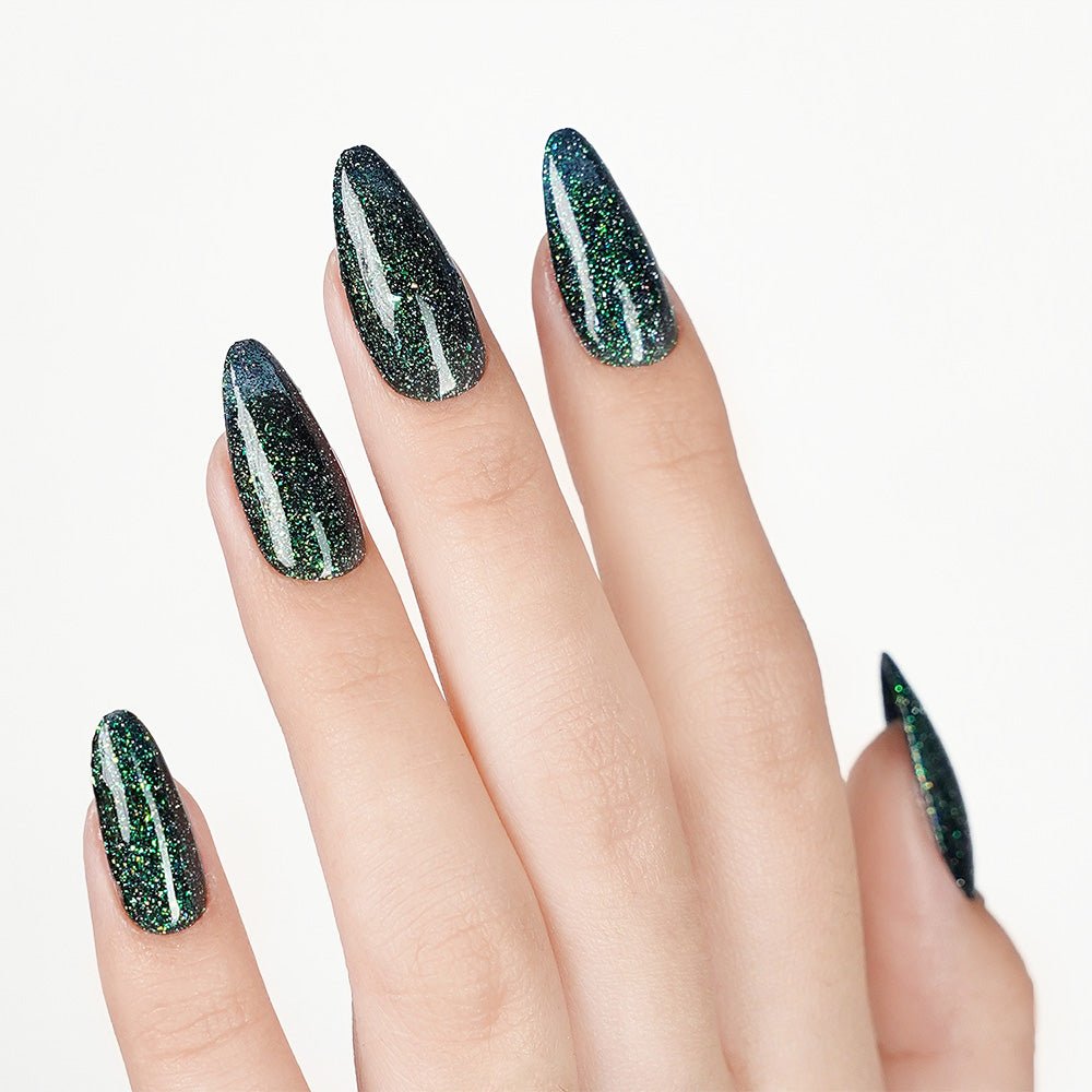 LDS Color Craze Gel Nail Polish - 981 Emerald Glamour - 0.5oz - DTK Nail Supply