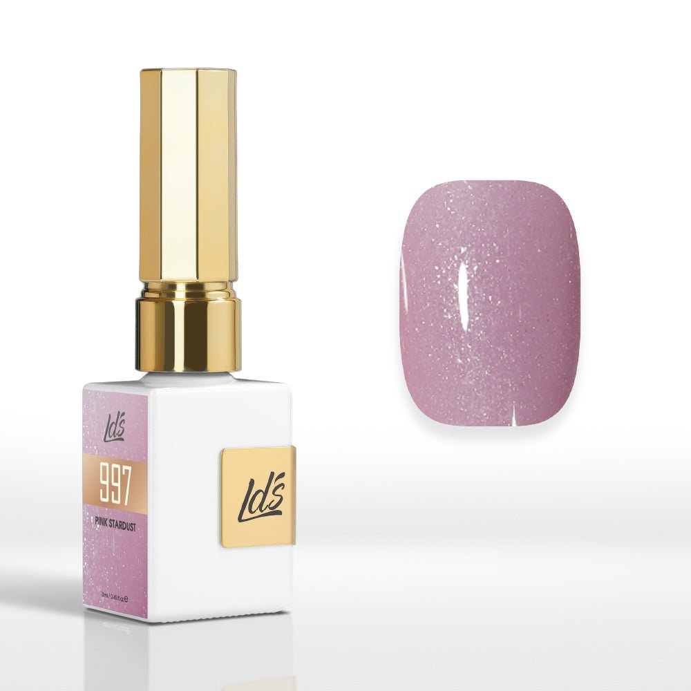 LDS Color Craze Gel Nail Polish - 997 Pink Stardust - 0.5oz - DTK Nail Supply