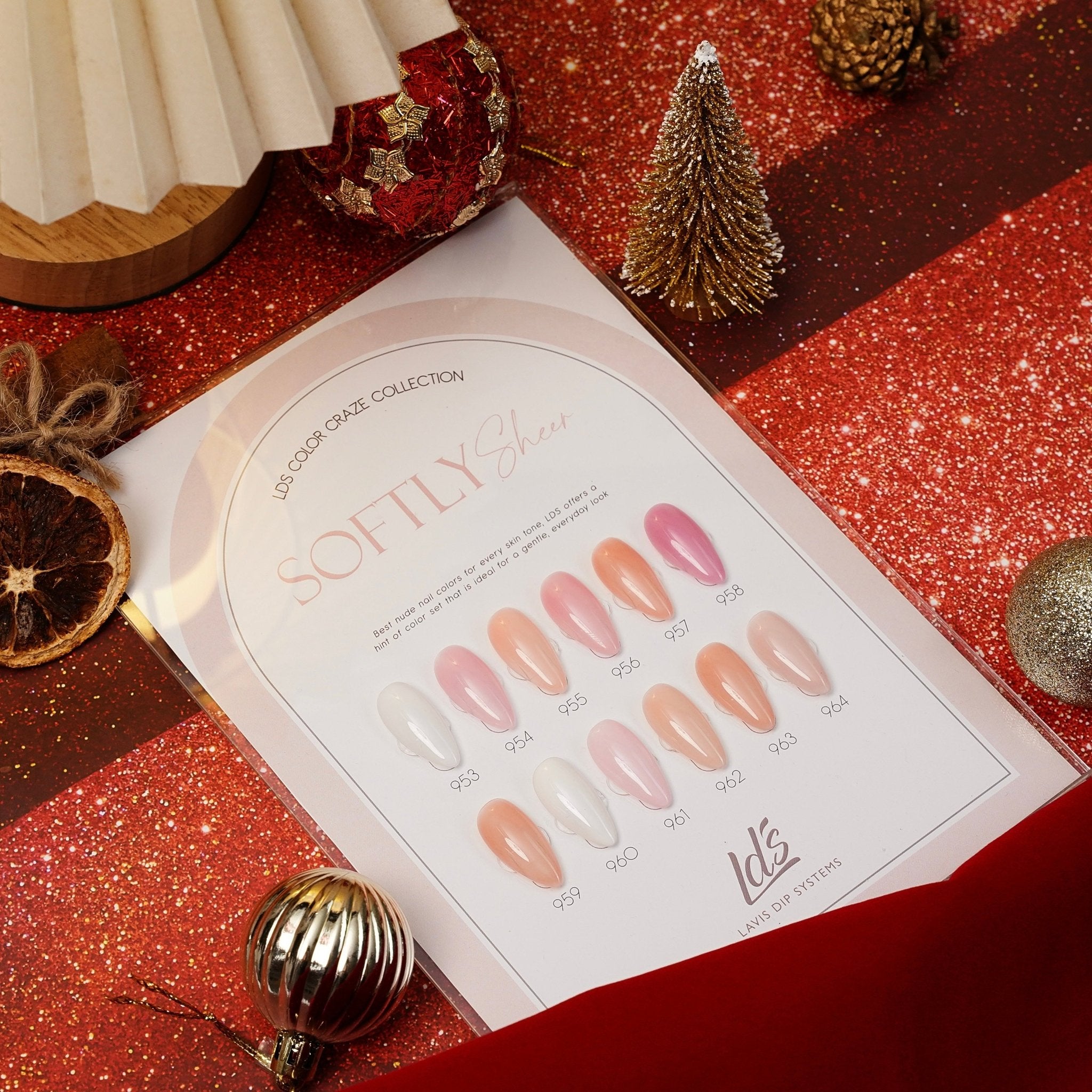 LDS Color Craze Gel Nail Polish - Set 12 Colors - Softly Sheer Collection (no sample display) - DTK Nail Supply