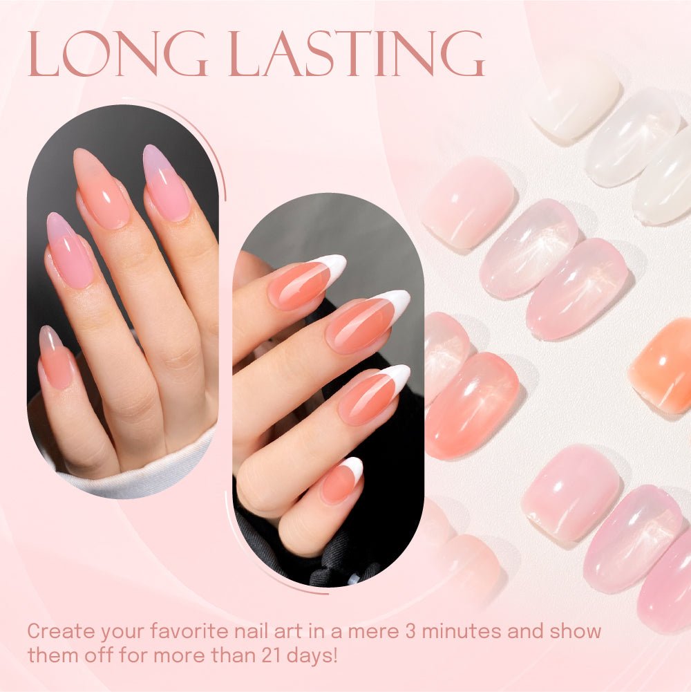 LDS Color Craze Gel Nail Polish - Set 12 Colors - Softly Sheer Collection (no sample display) - DTK Nail Supply