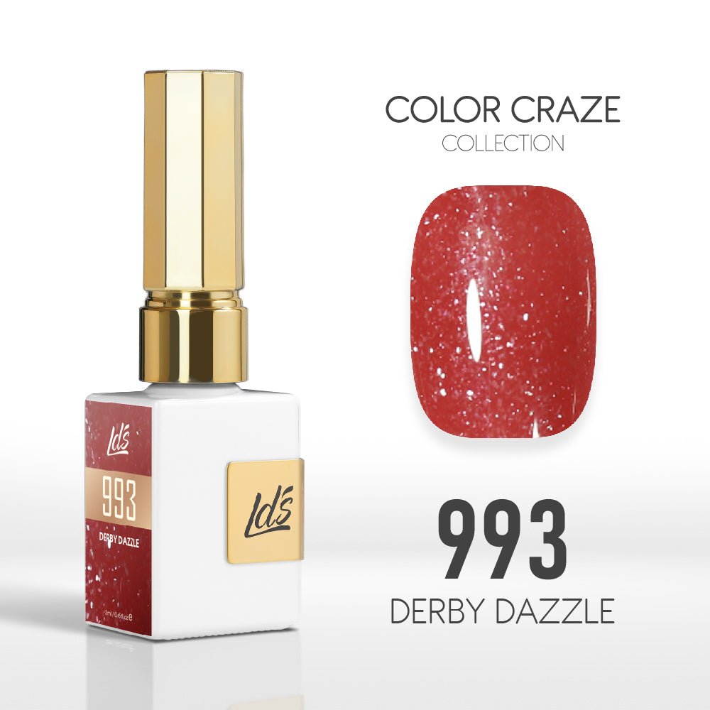 LDS Color Craze Gel Nail Polish - Set 36 Colors - Popular Glitter Collection - DTK Nail Supply