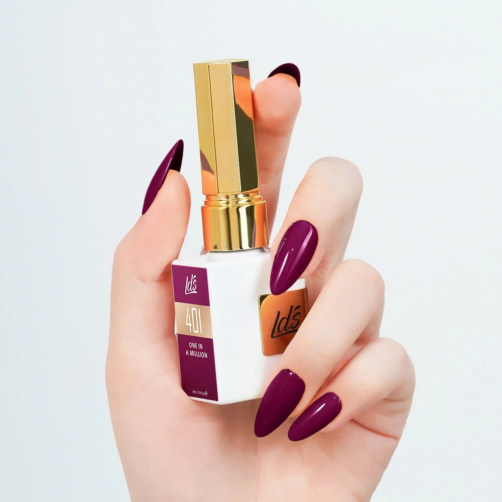 LDS Color Craze Gel Set - Merlot Orchid - 224, 394, 401 - DTK Nail Supply