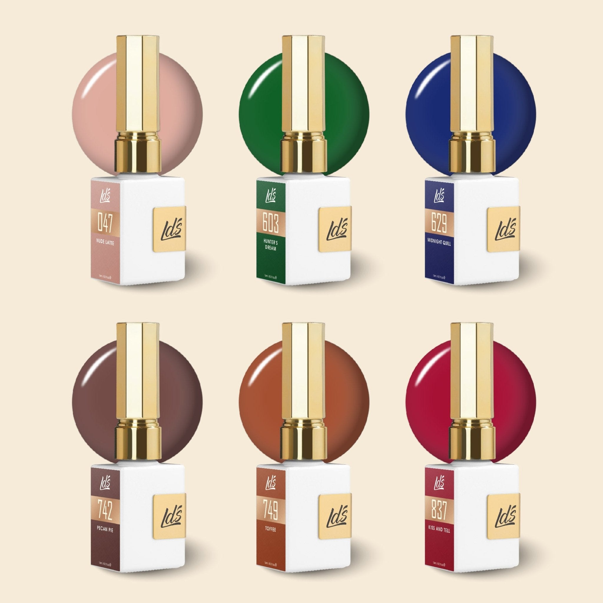 LDS Color Craze Set Gel Polish - Build Your Own 6 Gel Kit - DTK Nail Supply