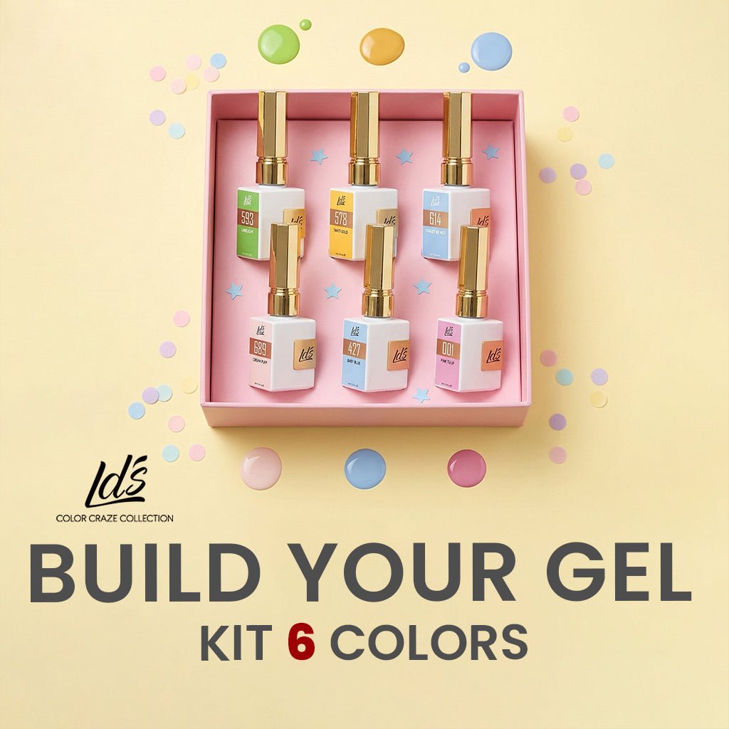 LDS Color Craze Set Gel Polish - Build Your Own 6 Gel Kit - DTK Nail Supply
