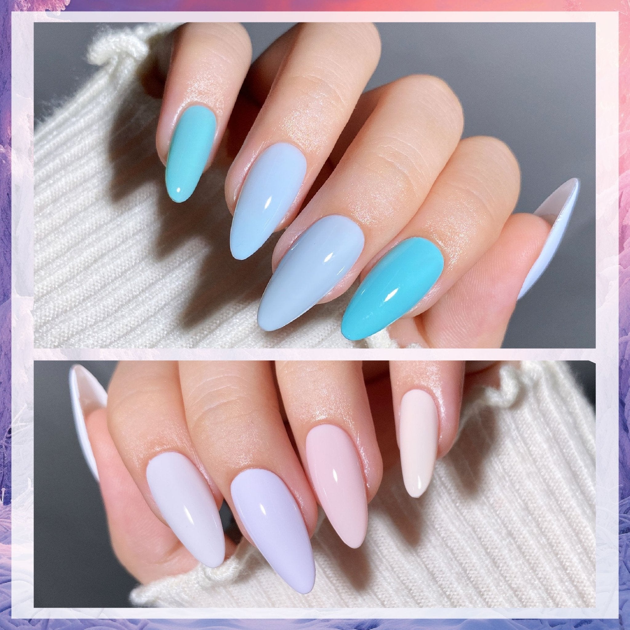 LDS Color Craze Set of 72 Gel Polish (0.5oz) - Winter 2 - Frosted Fairytale Collection - DTK Nail Supply