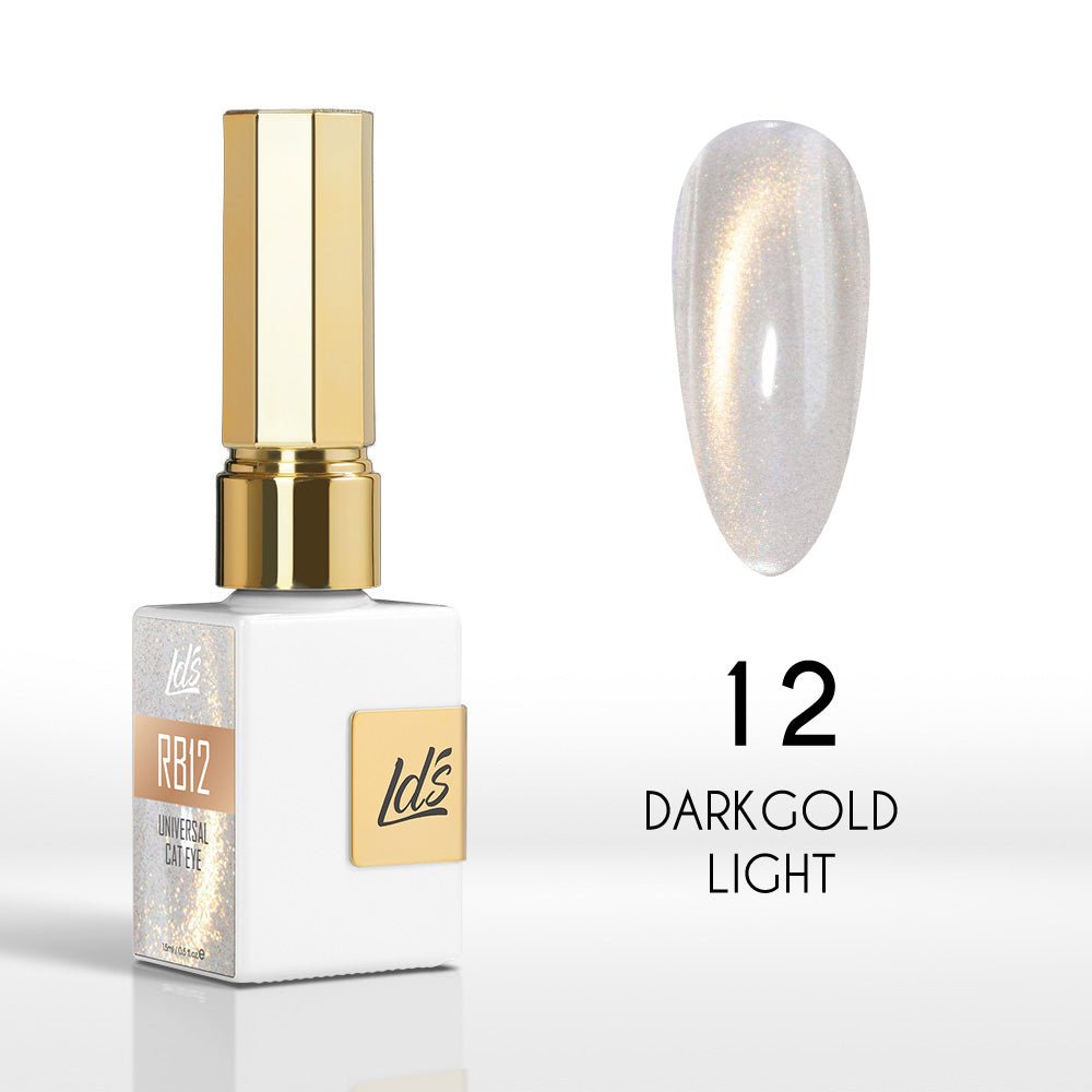 LDS Darkgold Light - RB12 - Universal Cat Eye Collection - DTK Nail Supply