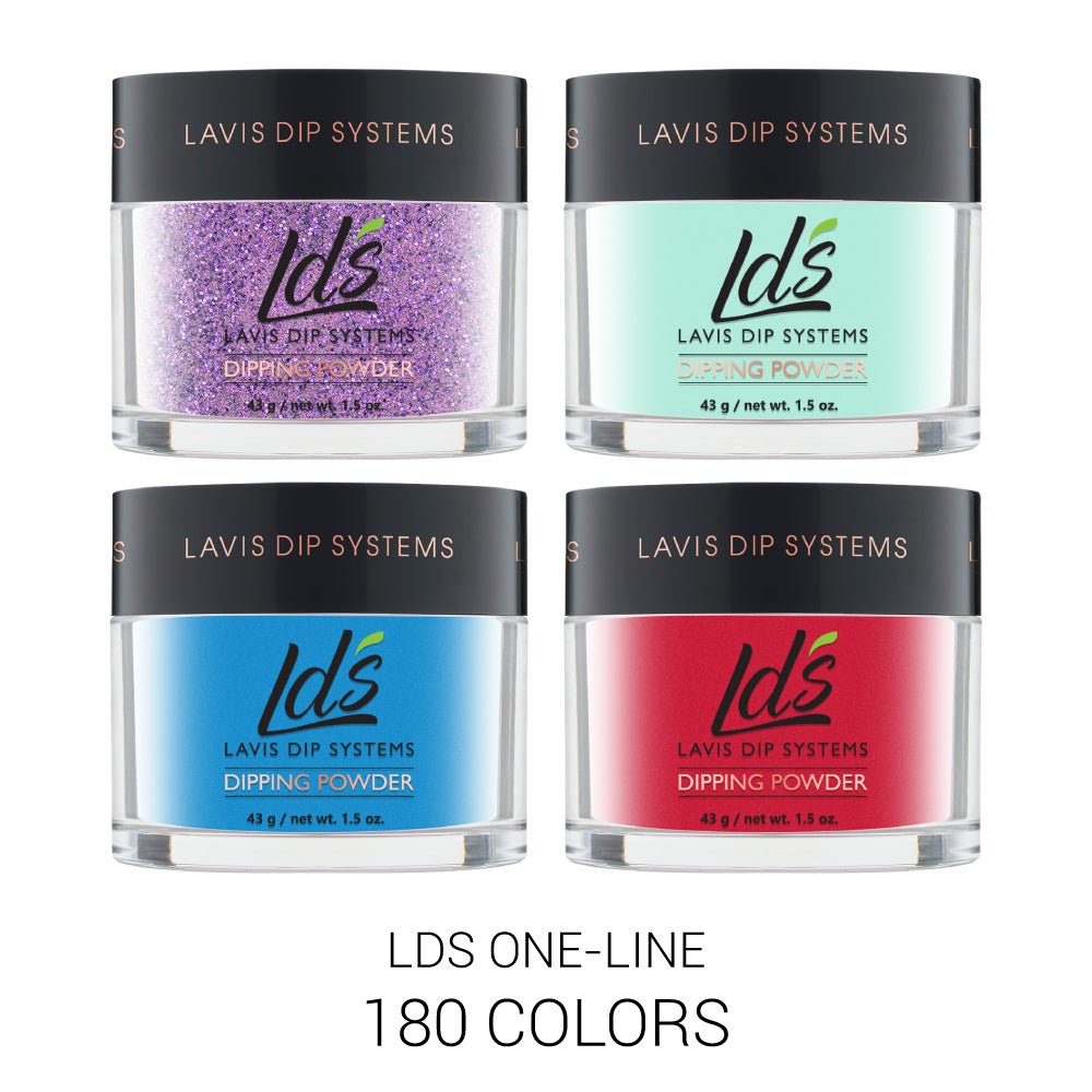 LDS DIPPING POWDER 180 COLORS 1.5OZ - DTK Nail Supply