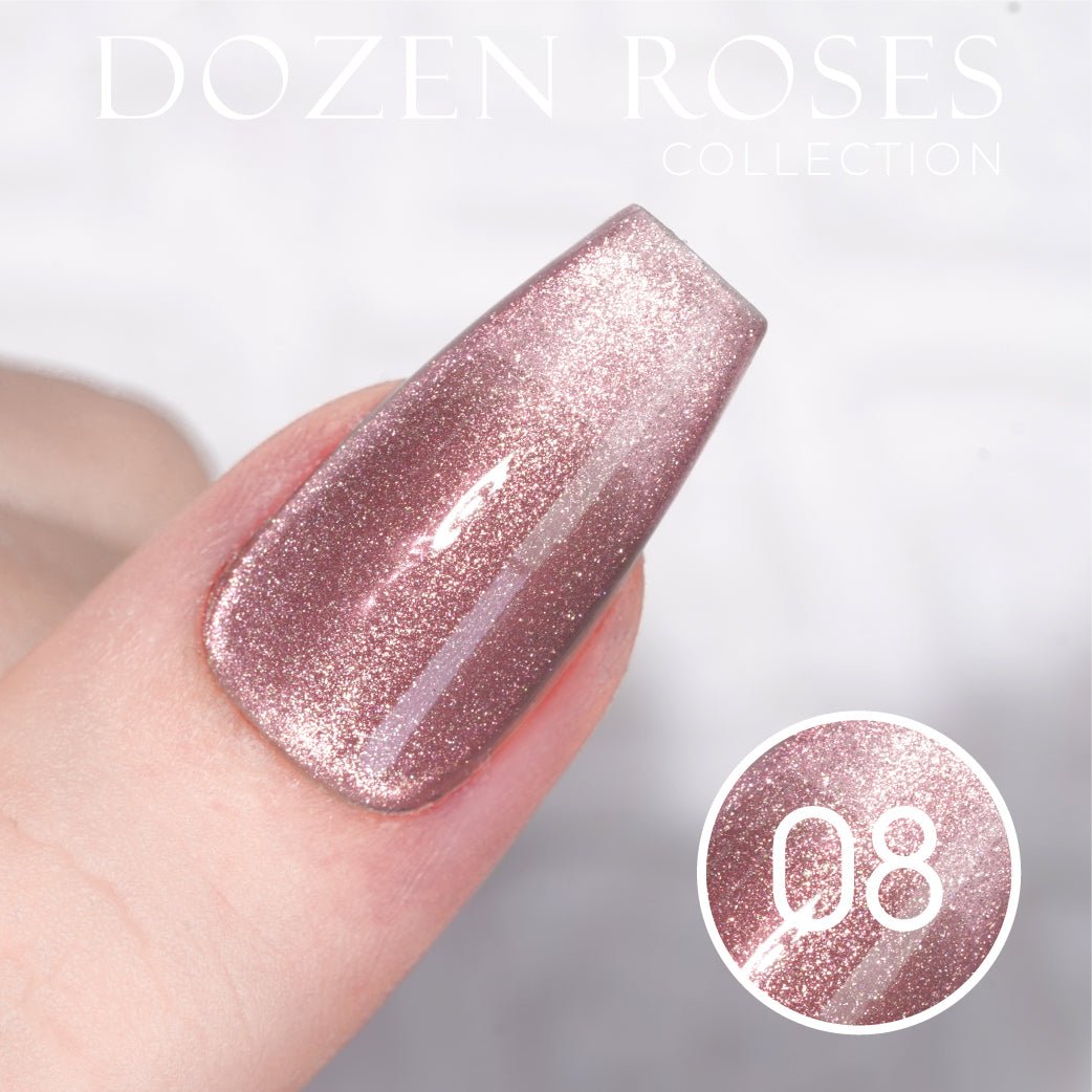 LDS DR 12 Colors - Gel Polish 0.5 oz - Dozen Roses Collection - DTK Nail Supply