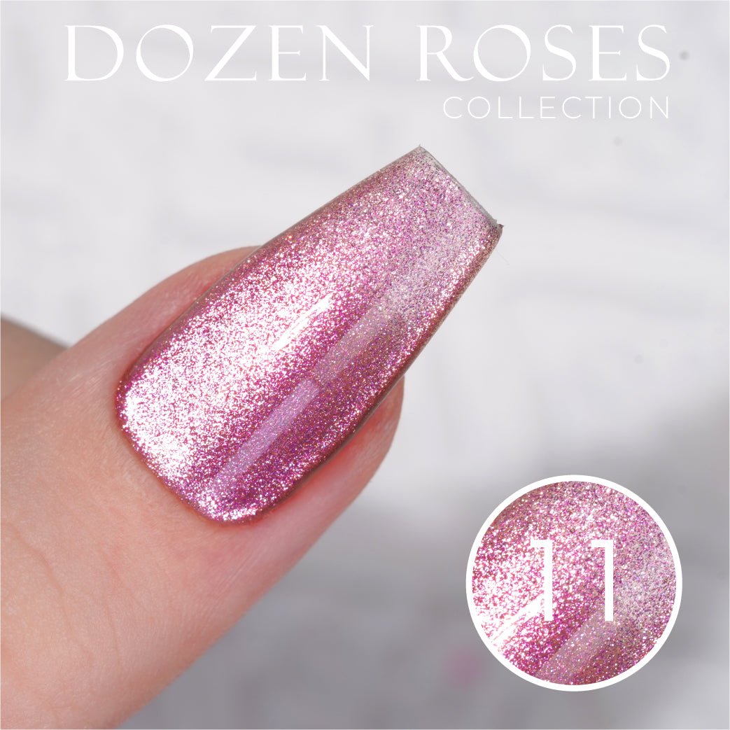 LDS DR 12 Colors - Gel Polish 0.5 oz - Dozen Roses Collection - DTK Nail Supply