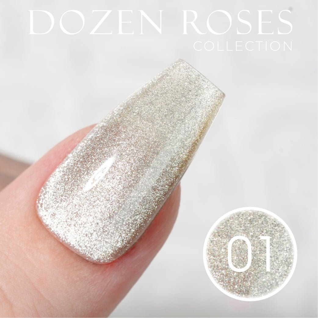 LDS DR 12 Colors - Gel Polish 0.5 oz - Dozen Roses Collection V2 - DTK Nail Supply