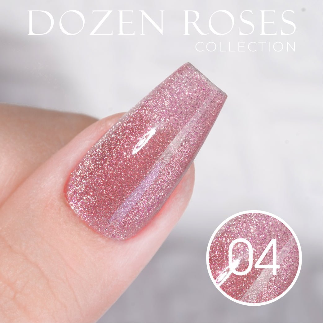 LDS DR 12 Colors - Gel Polish 0.5 oz - Dozen Roses Collection V2 - DTK Nail Supply