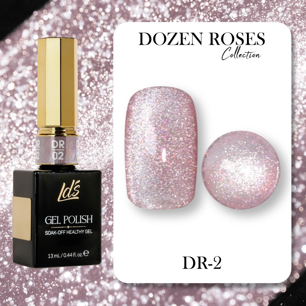 LDS DR02 - Gel Polish 0.5 oz - Dozen Roses Collection - DTK Nail Supply