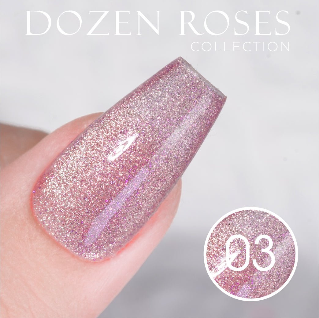 LDS DR03 - Gel Polish 0.5 oz - Dozen Roses Collection - DTK Nail Supply