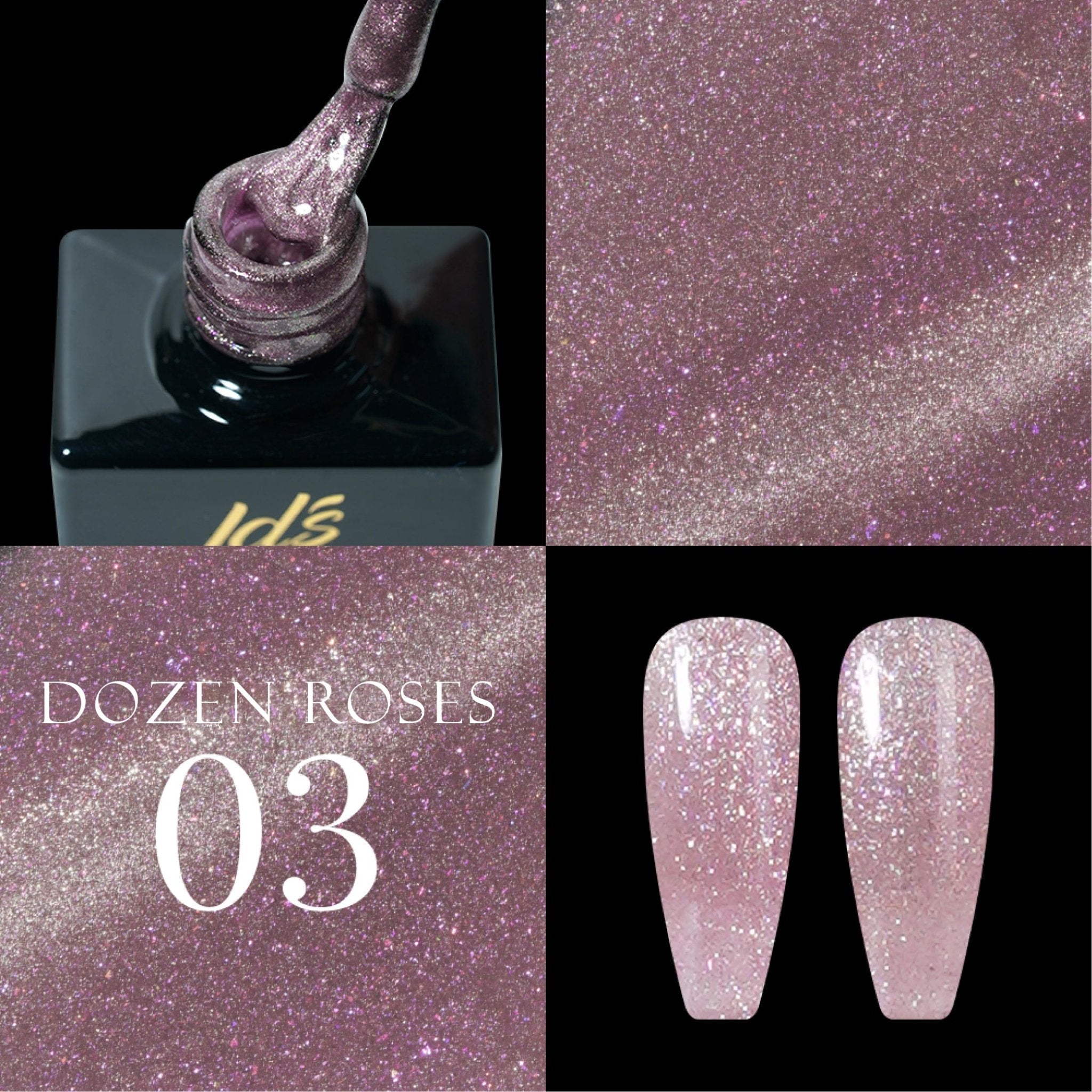 LDS DR03 - Gel Polish 0.5 oz - Dozen Roses Collection - DTK Nail Supply