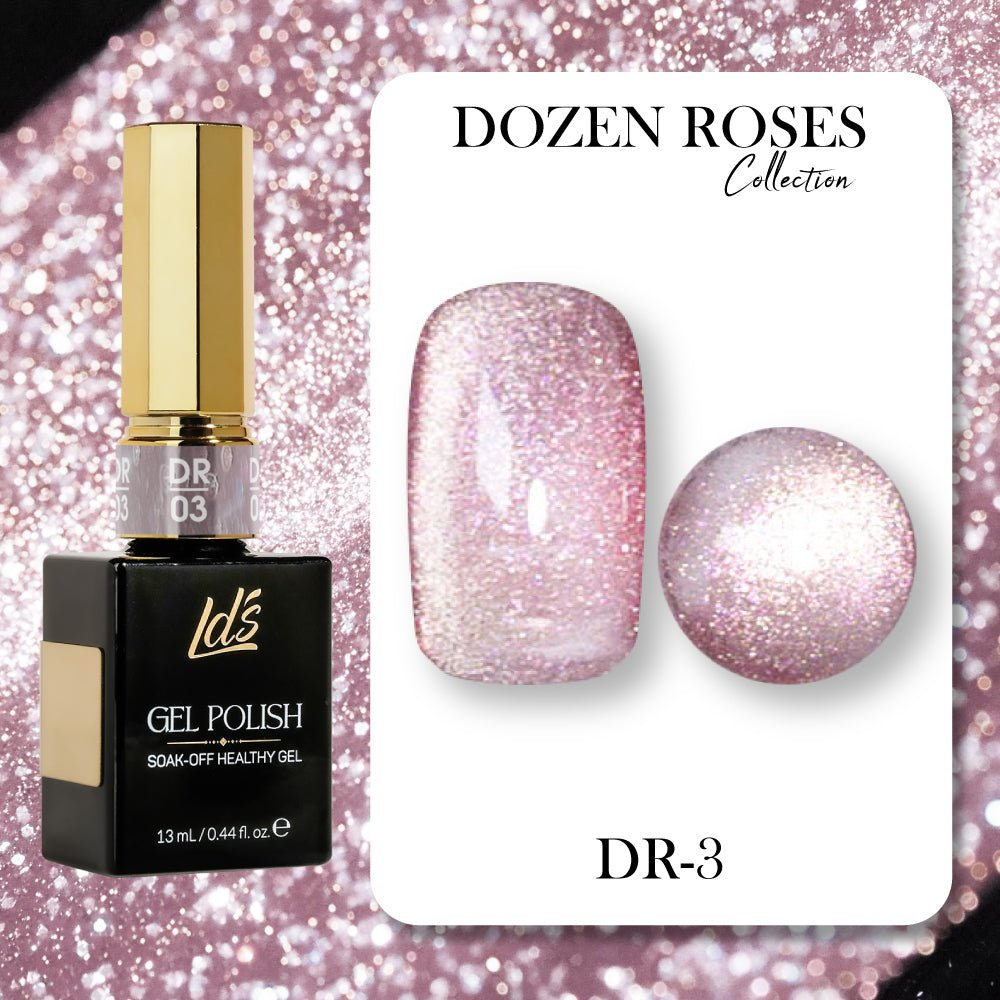 LDS DR03 - Gel Polish 0.5 oz - Dozen Roses Collection - DTK Nail Supply